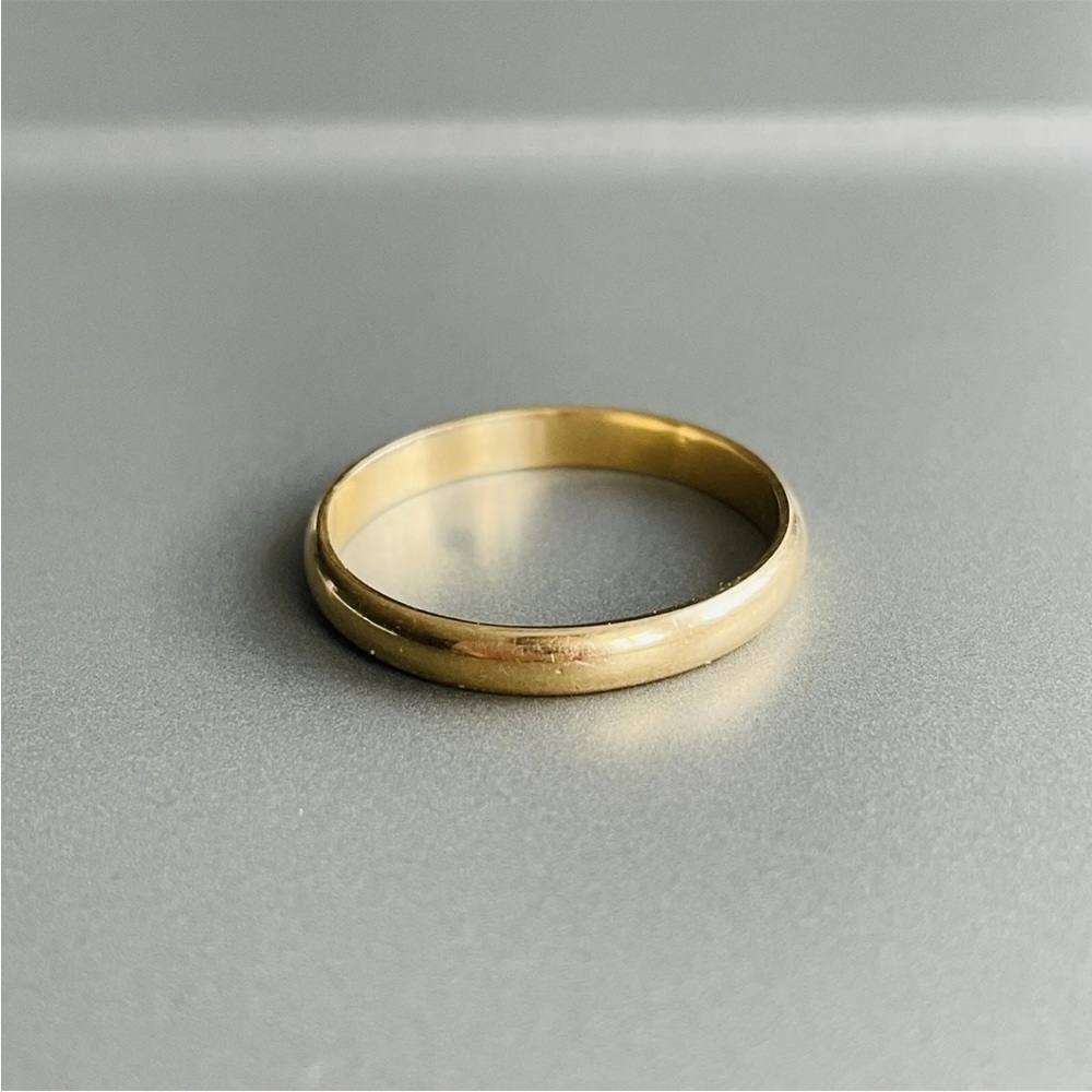Solid 14k Yellow Gold “Bristol” Stack Ring Band - image 5
